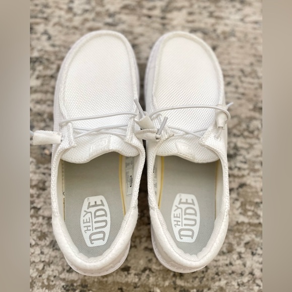 Hey Dude Wendy Funk Mono White Womens Size 9‎ Comfort Shoes Lightweight - Picture 4 of 8